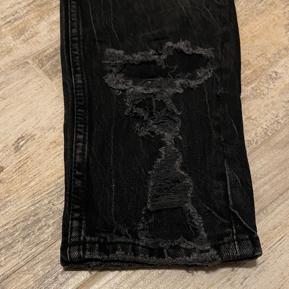 Zara Distressed Black Skinny Jeans - Picture 2 of 13
